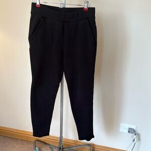 New Frank & Eileen Black Fleece Sweatpants with elestic waist trousers Tulip